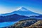 Colorful Mount Fuji Lookout Lake Ashiniko Hakone Kanagawa Japan