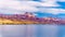 Colorful Mountains along the Cottonwood Basin of the Colorado River in El Dorado Canyon.