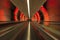 Colorful moving walkway in Las Vegas, Nevada