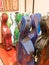 Colorful multicolor Cello Carrying Cases Standing On Display