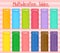 Colorful Multiplication tables poster