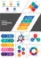 Colorful multipurpose infographic element flat design set