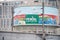 Colorful mural painting on water tank showing the name Noida city in uttar pradesh which is fast developting as part of