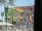 Colorful murals in inner city