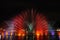 Colorful musical fountains