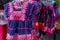 Colorful Myanmar Traditional Sarongs on Sale In Market