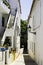 Colorful narrow street in Marbella, Spain