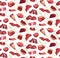 Colorful Natural Beef Parts Seamless Pattern