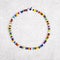 Colorful Necklace Made with Small Plastic Beads