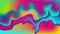 Colorful neon flowing liquid waves video animation