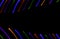 Colorful neon lines on black background. Rainbow lines texture. Neon glowing curves.