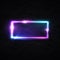 Colorful neon square background. Laser light tube.