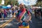 Colorful nice man in Come Out With Pride Orlando parade at Lake Eola Park area 141