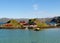 Colorful Norwegian Style Wooden Houses of a Small Fishing Village, North Cape, Norway