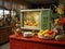 Colorful Nostalgia: Charming Vintage-Styled Kitchen