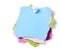 Colorful note paper isolated