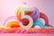 Colorful number five. Symbol 5. Invitation for a fifth birthday party, business anniversary, or any event celebrating a