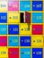 Colorful numbered lockers