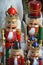 Colorful nutcrackers on display