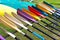 Colorful oars