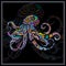 Colorful Octopus kraken mandala arts