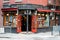 Colorful old bookstore in Greenwich Village NYC