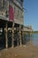 Colorful old fishing wharf on a gorgeous day