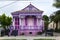 Colorful old house in the Marigny neighborhood in the city of New Orleans