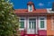 Colorful old street house in Cetinje. Montenegro