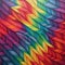 Colorful Op Art Wall Art With Feathers And Cartoonish Lines