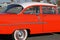 Colorful orange fifties car