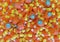 Colorful and orange Halloween candy corns