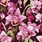 Colorful orchid pattern