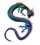 Colorful Oriental Dragon - includes clipping path