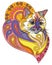 Colorful ornamental cat 10