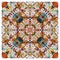 Colorful ornamental floral paisley shawl, bandanna. Square pattern.
