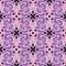 Colorful ornamental floral vector seamless pattern. Elegance pink violet arabesque background. Vintage arabic ethnic style flowers