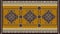 Colorful ornamental vector design for rug, carpet, tapis. Persian, Turkey rug, textile. Geometric floral backdrop