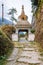 Colorful ornate buddhist stupa.