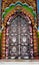 Colorful Ornate Temple Door