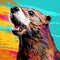 Colorful Otter In Pop Art Style: A Joyful Celebration Of Nature