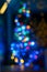 Colorful out of focus Christmas tree lights blurred background
