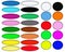 Colorful Oval and Circular Web Buttons