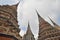 Colorful pagodas at Wat Pho,the Temple of the Reclining Buddha ,