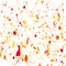 Colorful paint splatter background, on white.