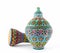 Colorful painted pottery vase and goblet drum