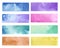 Colorful painted watercolor backgrounds vector