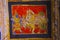 Colorful paintings on ceiling wall of the Brihadishvara Temple, Thanjavur, Tamil Nadu, India