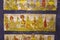 Colorful paintings on ceiling wall of the Brihadishvara Temple, Thanjavur, Tamil Nadu, India