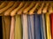 Colorful pants wooden hangers